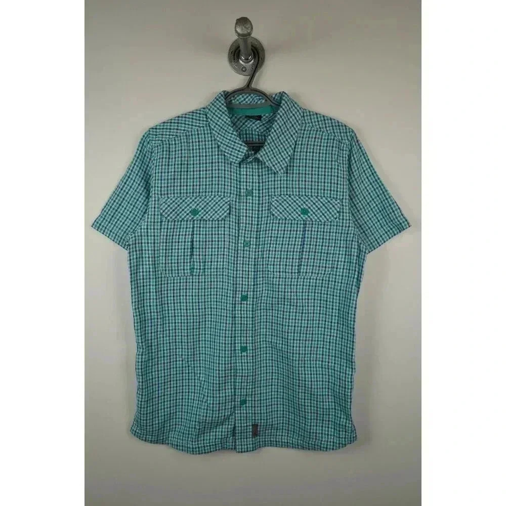 Jordan Brand Button-Down Shirt Men's Medium Blue Summer #583